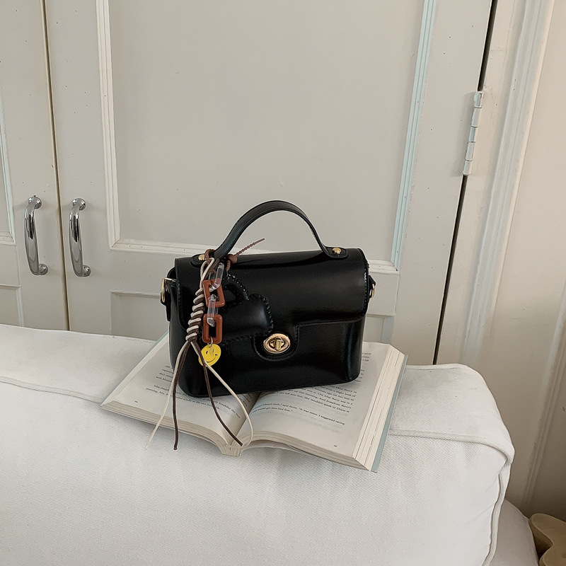 Bolsos exquisitos de mujer alta sensación de bolso 2026 nuevo pequeño bolso cuadrado fresco con cierre bolso de hombro verano image 6