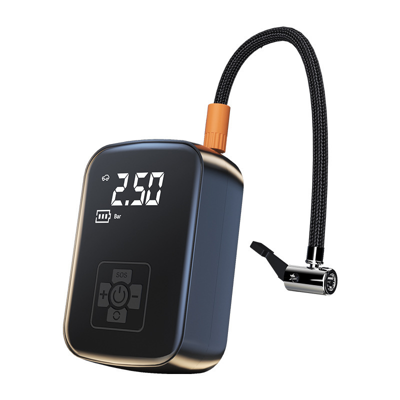 Colección de bombas de aire inalámbricas para automóviles, bombas de aire portátiles para automóviles, infladores de neumáticos eléctricos para automóviles pequeños.