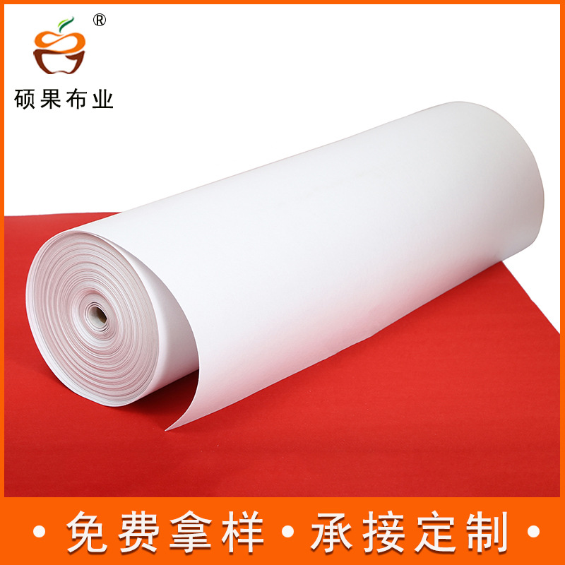 白色毛毡布防尘布防护密封背胶毛毡条毛毡1mm-3mm针刺棉不织布