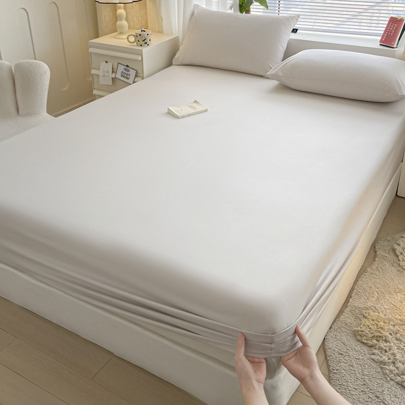 2025 nueva ropa de cama de una sola pieza de algodón 100 funda de cama de algodón con todo incluido cubierta protectora de colchón pieza individual de tres piezas 2