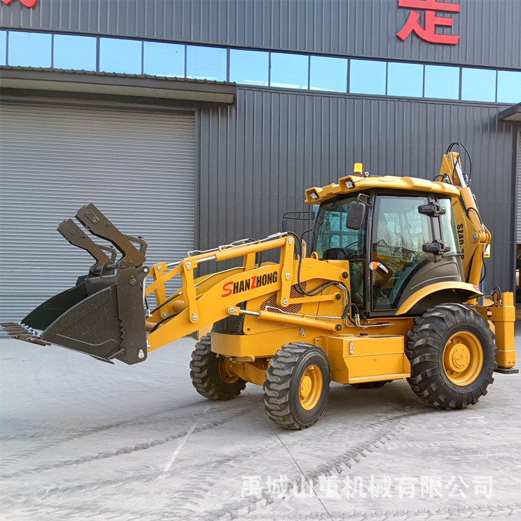 山重厂家40-28型挖掘装载一体机 反铲装载机 工程用四驱越野装载