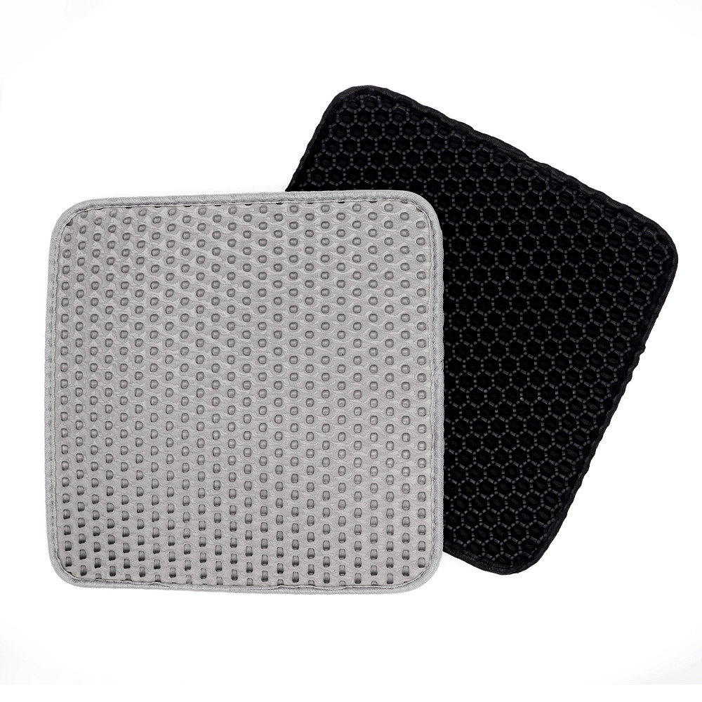 Alfombrilla de arena para gatos EVA de doble capa Alfombrilla de caja de arena para gatos antisplash