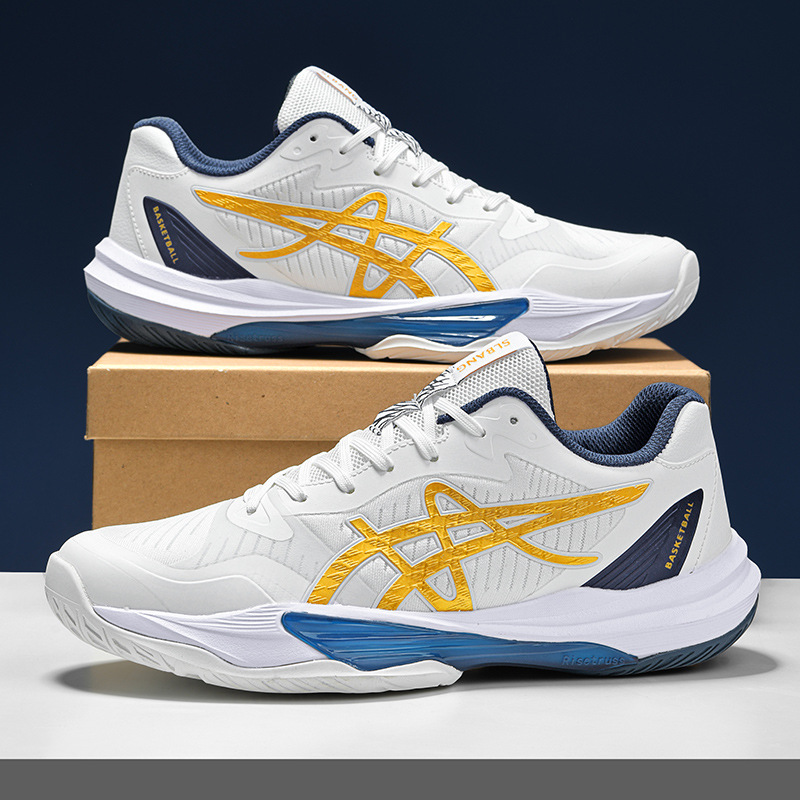 Zapatos de bádminton profesionales transfronterizos zapatos deportivos transpirables ligeros hombres al por mayor en stock