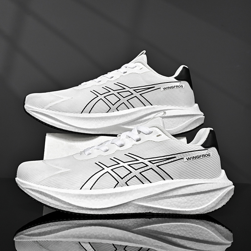 New Cross-Border Independent Brand Popcorn Casual Sports Shoes, Lightweight Running Shoes, Shock-Absorbing, Rebounding, Breathable Mesh Shoes, Jinjiang