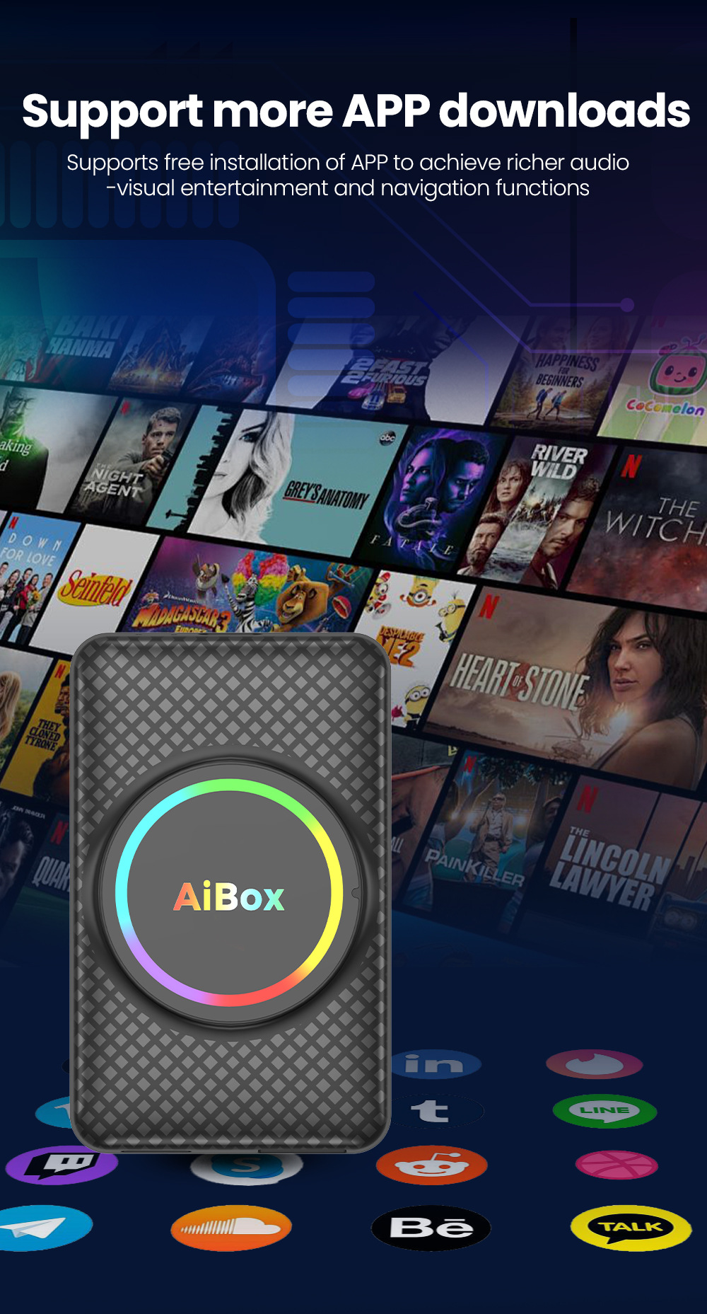 Carplay Adapter Box Converts Wired to Wireless with HDMI Output, Dual Wifi, Android Car-Machine Connectivity, and Screen Mirroring