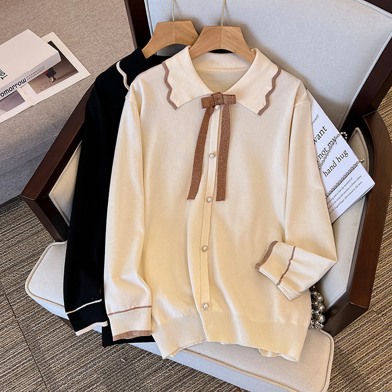 200/ 150kg Plus size women's clothing, large size M, chest size 150/160, loose pullover thick knitted sweater, suitable for 350 pounds, 8819