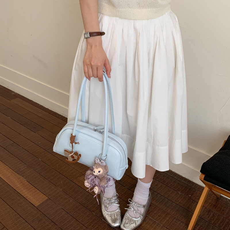 Bolsa de mano diaria coreana para mujeres 2026 nuevo bolso de brazo de estilo extranjero, bolso de hombro casual de moda image 4