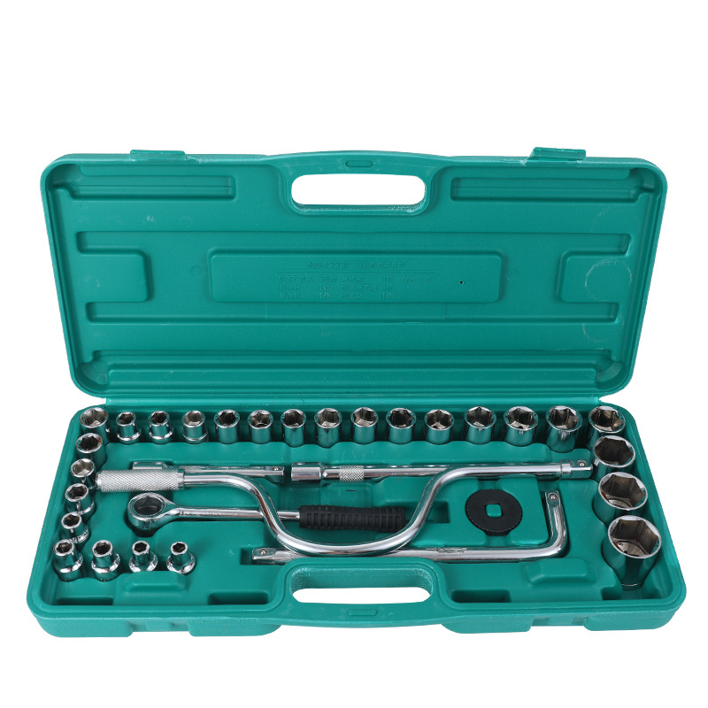 Las ventas de la Fábrica de Herramientas de hardware 32 unidades socket wrench herramientas de reparación de la máquina del hogar socket wrench Set
