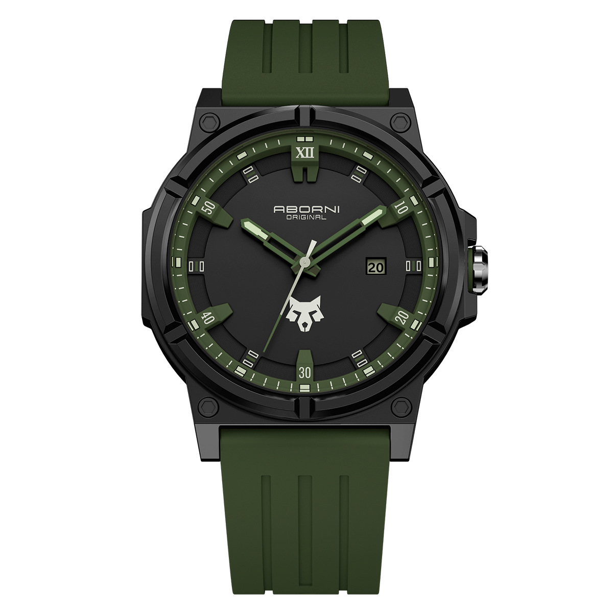 Asian Platinum Watch Student Sports Cool All-match Silicone Band Watch Luminous Waterproof Fashion Foreign Trade Quartz Men's Watch