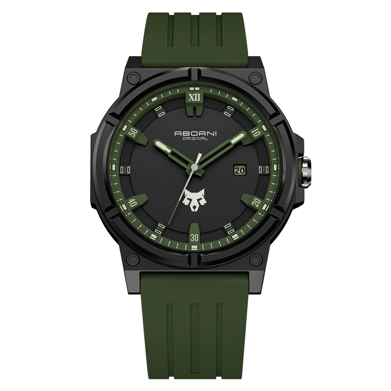 Asian Platinum Watch Student Sports Cool All-match Silicone Band Watch Luminous Waterproof Fashion Foreign Trade Quartz Men's Watch