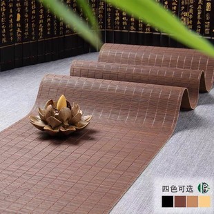 Tea Mat Bamboo Mat Bamboo Curtain Tea Set Chinese Tea Mat Tea Art Kung Fu Tea Ceremony Six Gentlemen Heat Insulation Mat Bamboo Mat