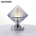 马斯登现代简约便捷式充电小台灯水晶玻璃触摸三段调光床头伴睡灯