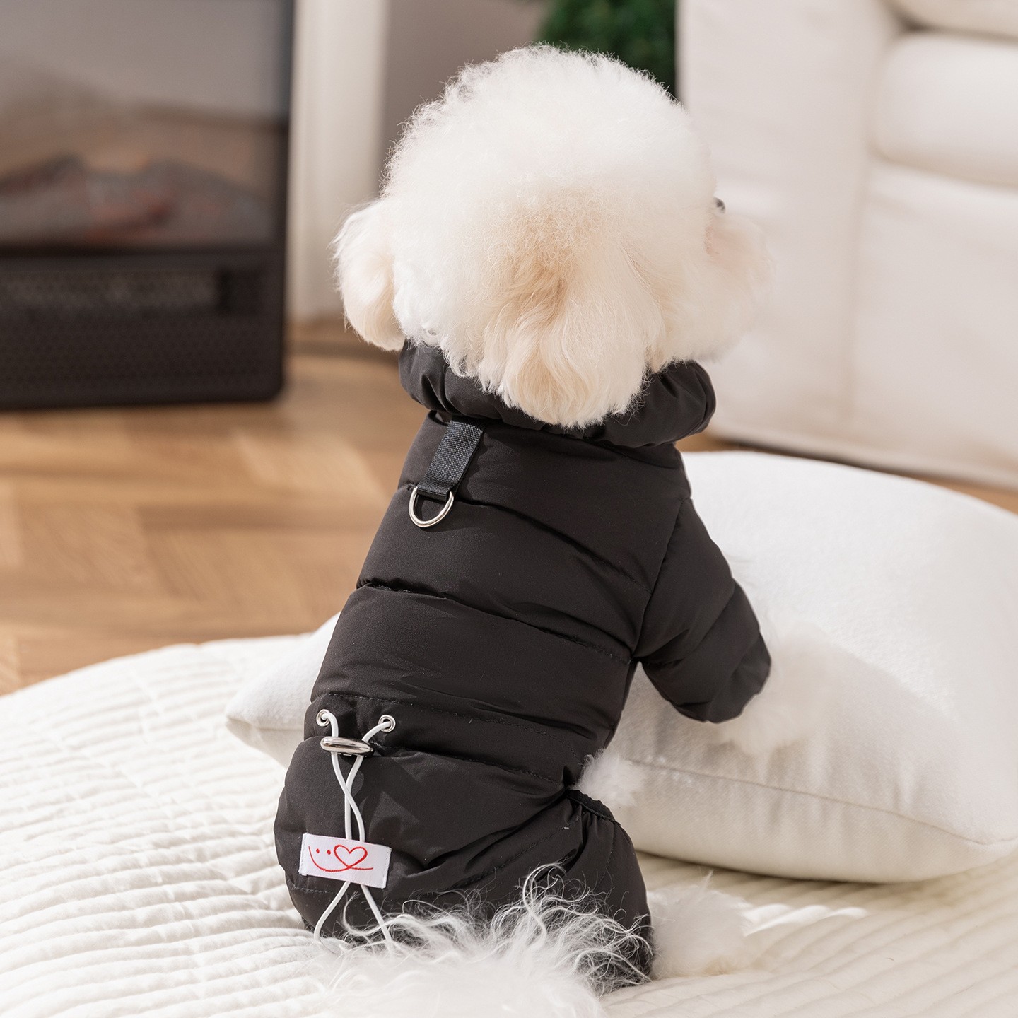 Ropa de mascotas otoño y invierno de cuatro patas de tracción de grafeno chaqueta de plumón para perros pequeños y medianos que osos Teddy ropa de mascotas cálidas image 2