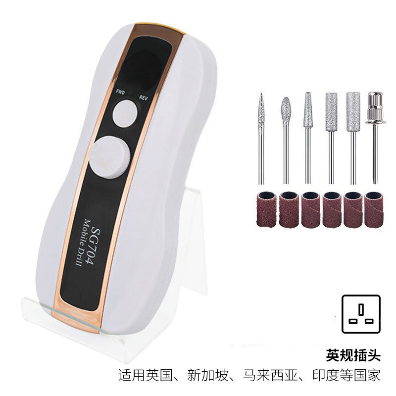 Polizador de uñas conveniente, tipo de carga inteligente, pulizador de uñas transfronterizo profesional de descarga de uñas 35000RPM