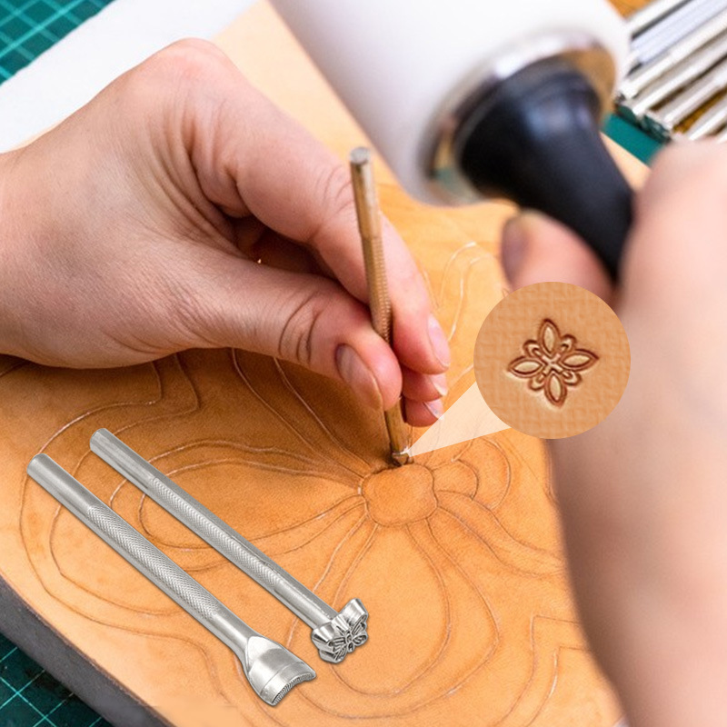 20点セットレザープリントツール革具彫刻プリントセット手縫い革芸製なめし革プリントパンチ|undefined
