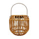 Solar Garden Lamp Hanging Lamp Outdoor Atmosphere Garden Balcony Decorative Chinese Chandelier Imitation Bamboo Rattan Lantern