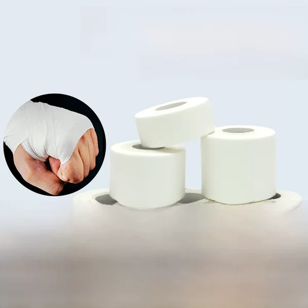 Cotton white patch sports tape finger wrist calf ankle fixed bandage muscle patch skin film