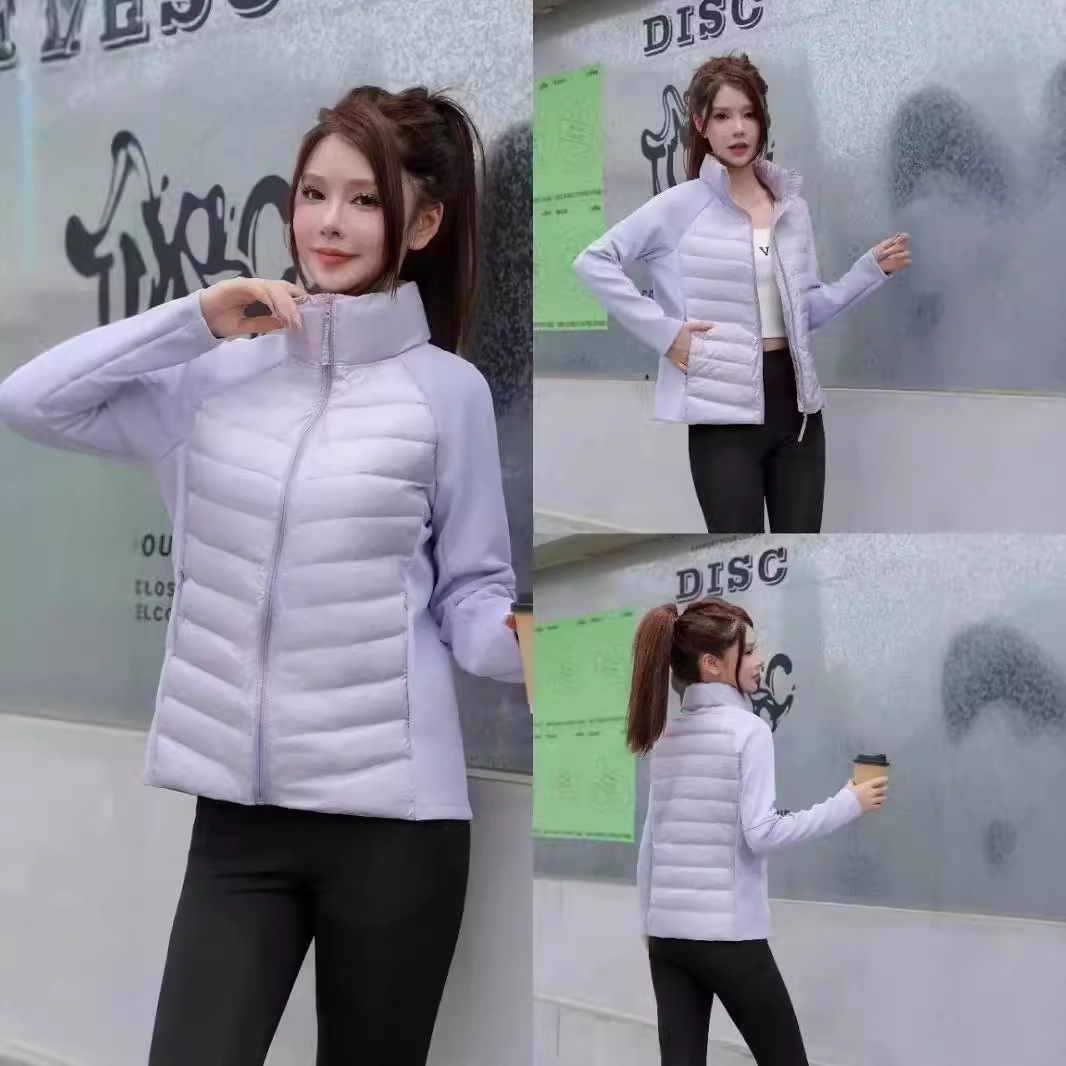 Cross-border Autumn and Winter New Lightweight Down Jacket Women's Short Fashion Casual Slim-fit Interior Outdoor Sports Jacket Trendy