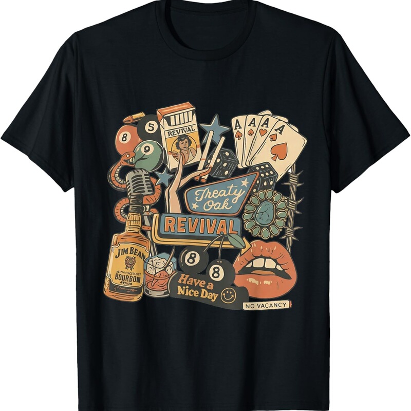 Cross-Border European and American Trendy Shirt Gifts, Retro Western T-Shirts, National Shirt Designs, Default Items 	 Men's Short-Sleeved T-Shirt