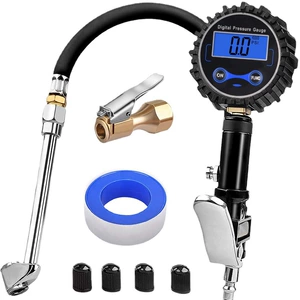 Digital Tire Pressure Gun Car Tire Inflation Gun Led Lcd Luminous Display Digital Digital Display Tire Pressure Gauge