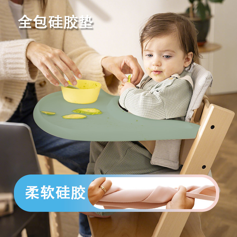 Children's Placemat, Baby's Growth All-Inclusive Dining Chair Mat, Plate Non-Slip Mat, Silicone, Easy to Clean, High Temperature Resistant, Can Print Logo Children's Placemat, Baby's Growth All-Inclusive Dining Chair Mat, Plate Non-Slip Mat, Silicone, Easy to Clean, High Temperature Resistant, Can Print Logo