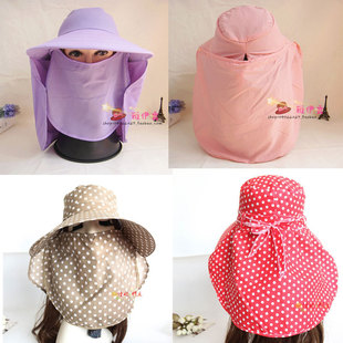 Hat Women's Summer Face Covering Sun Protection Sun Hat Riding Electric Bike Foldable Travel Women's Cycling Neck Protection Sun Hat