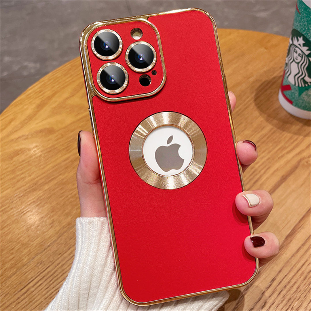 Imagen 7 de la funda para teléfono de cuero galvanizado
