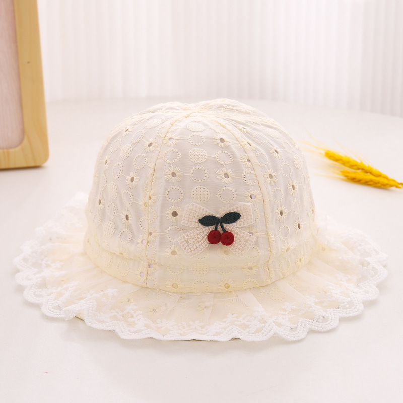 Sombreros para bebés pequeños meses sombreros para bebés de primavera y otoño delgados 6 - 12 meses sombreros de sol de encaje para bebés verano