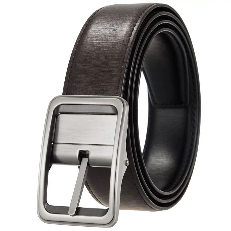 Leather belt for leisure, genuine leather