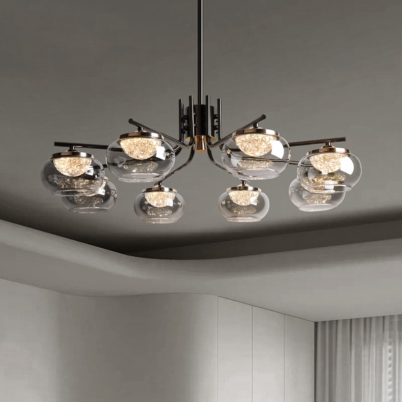 Comedor sala de estar minimalista atmósfera nórdica minimalista moderna lujosa lámpara de lujo diseñador lámpara de cama lámpara principal
