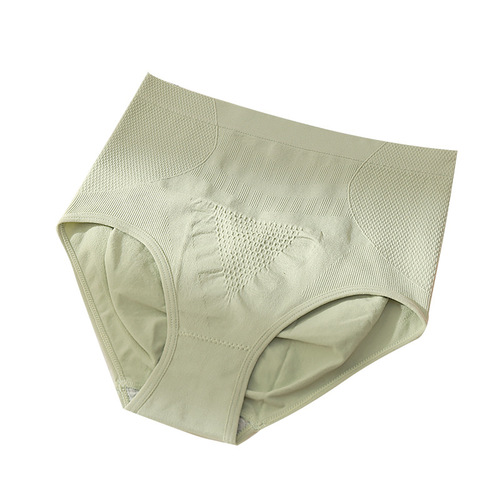 Warm Pants 3D Honeycomb High-Waist Hip-Lifting Underwear for Women, Seamless Graphene Breathable Long-Style Thong-style Briefs