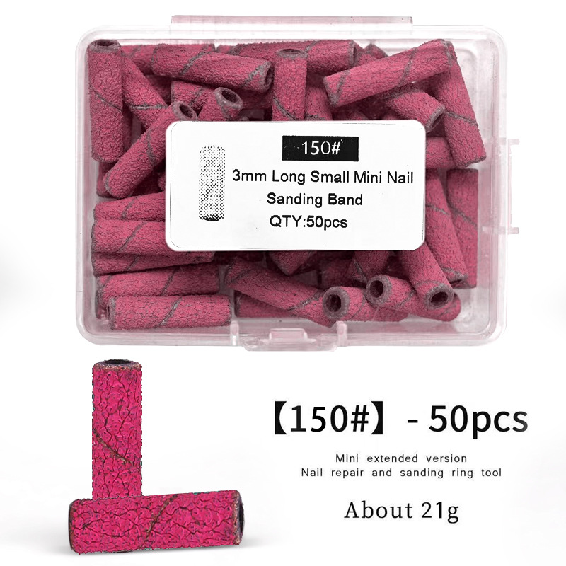 Unidad de arena de uñas de 20 mm alargada multiespecificación especial en caja y bolsa pequeña unidad de arena de uñas
