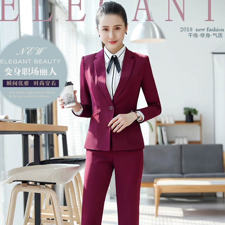 Hotel Bar Ktv Club Bartender Waiter Work Clothes Autumn and Winter Professional Vest Set Skirt Catering Front Desk