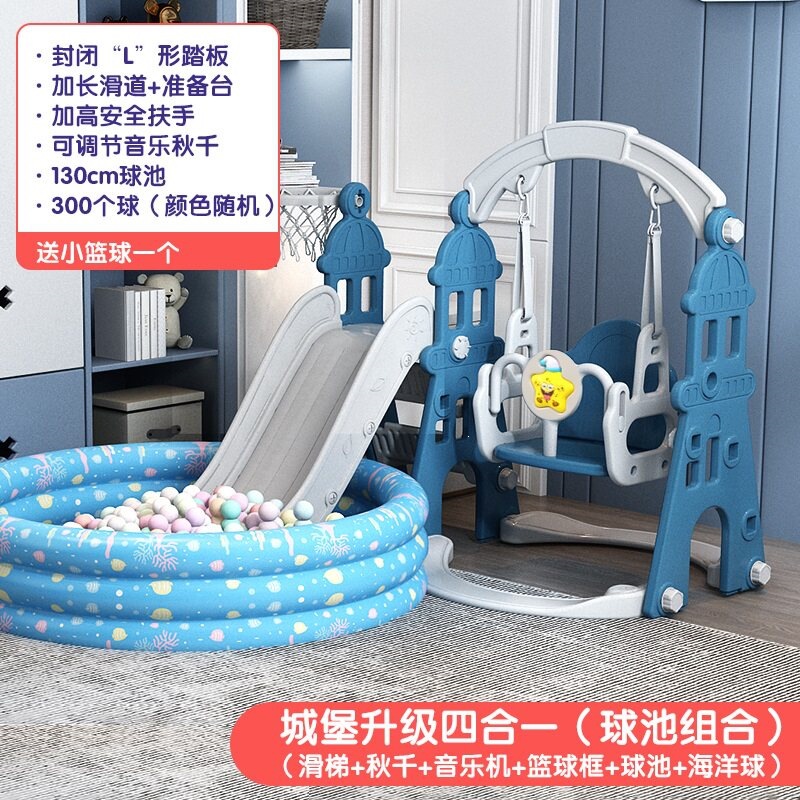 Niños en interiores y al aire libre escaleras de plástico deslizantes para niños columnas juguetes pequeños combinados para bebés