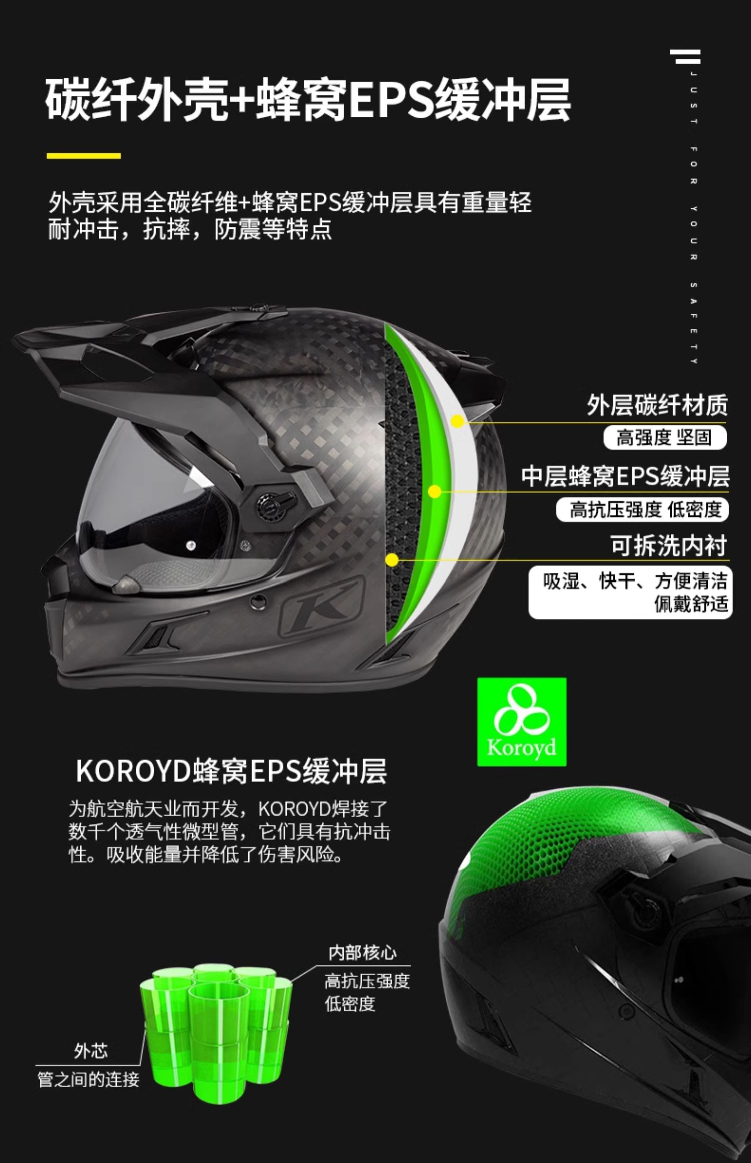 Explore Krios Pro Carbon Fiber Rally Helmet Off-Road Helmet Motorcycle Helmet Full Helmet Men's Four Seasons Anti-Fog