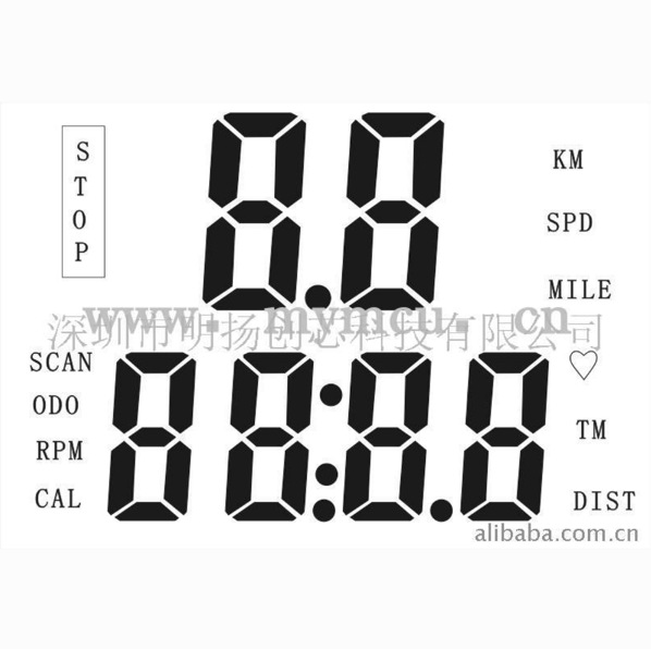 供应双行健身车表（IC）