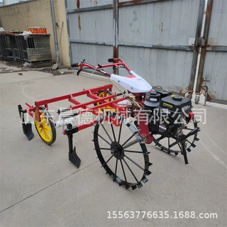 小型地膜覆盖机 汽油西红柿垄上覆膜宽窄可调铺膜机