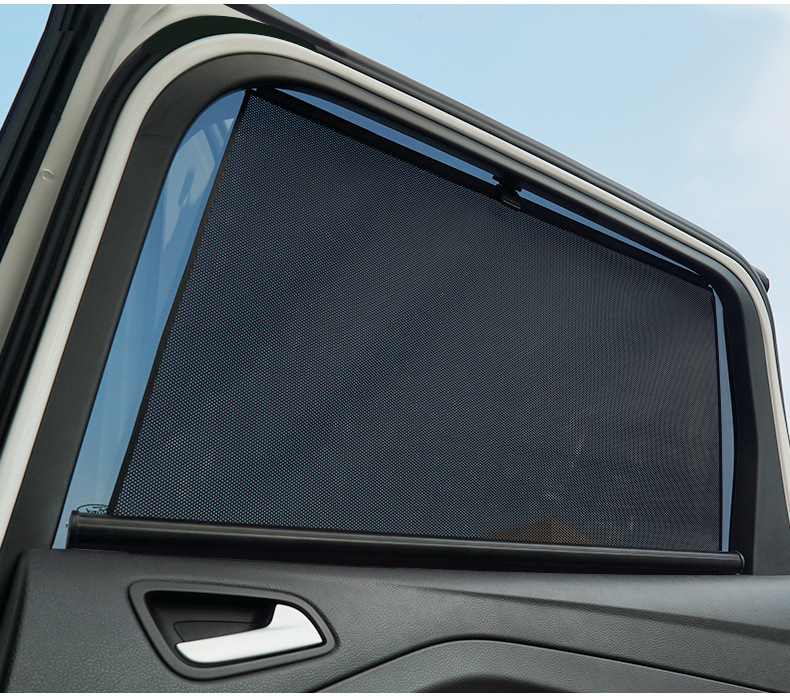 Automatic Retractable Car Sunshade Curtain, Mesh Sunshade for Sun Protection and Heat Insulation, Specialized for Car Side Windows