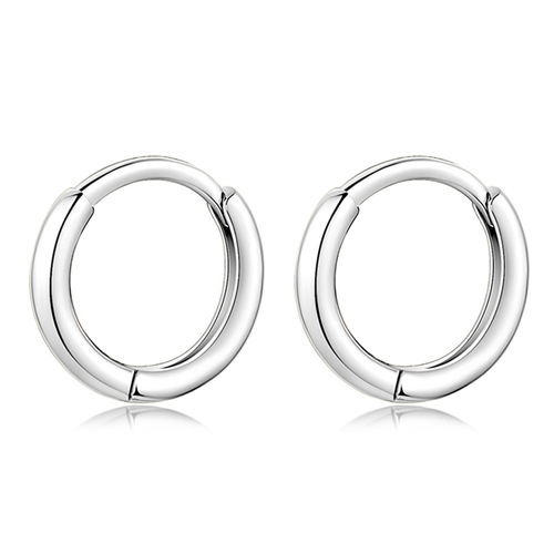 European and American personalized fashion multi-size glossy circle earrings golden years the same style golden trend earrings