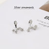 Earrings, silver 925 sample, internet celebrity