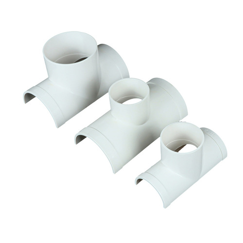PVC open tee leak-sealing patch for quick drainage pipe repair, enabling pipe modification and hole creation to prevent leaks—also available as an angled open tee.