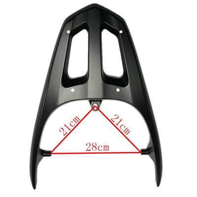 Dahuan Juying Juying Eagle Rear Rack Conjoined Tail Box Rack Electric Vehicle Motorcycle Small and Medium-sized Xunying Thickened Tail (Motorcycle tail) - pointed-thick-with-hole