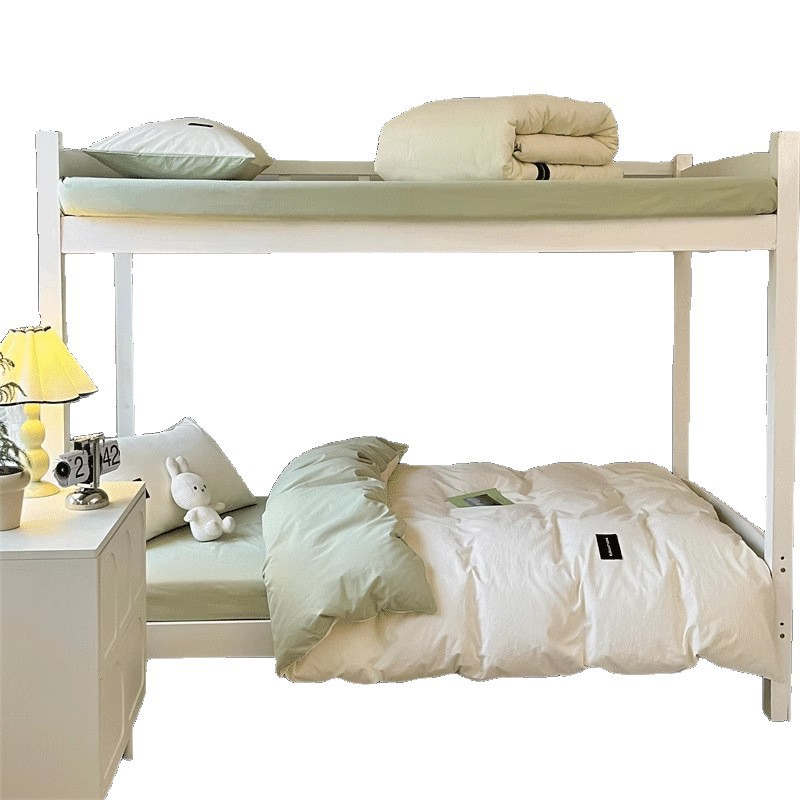 dormitorio de estudiantes universitarios de algodón núcleo de edredón conjunto completo de un conjunto completo de edredón de algodón conjunto de seis piezas edredón doble