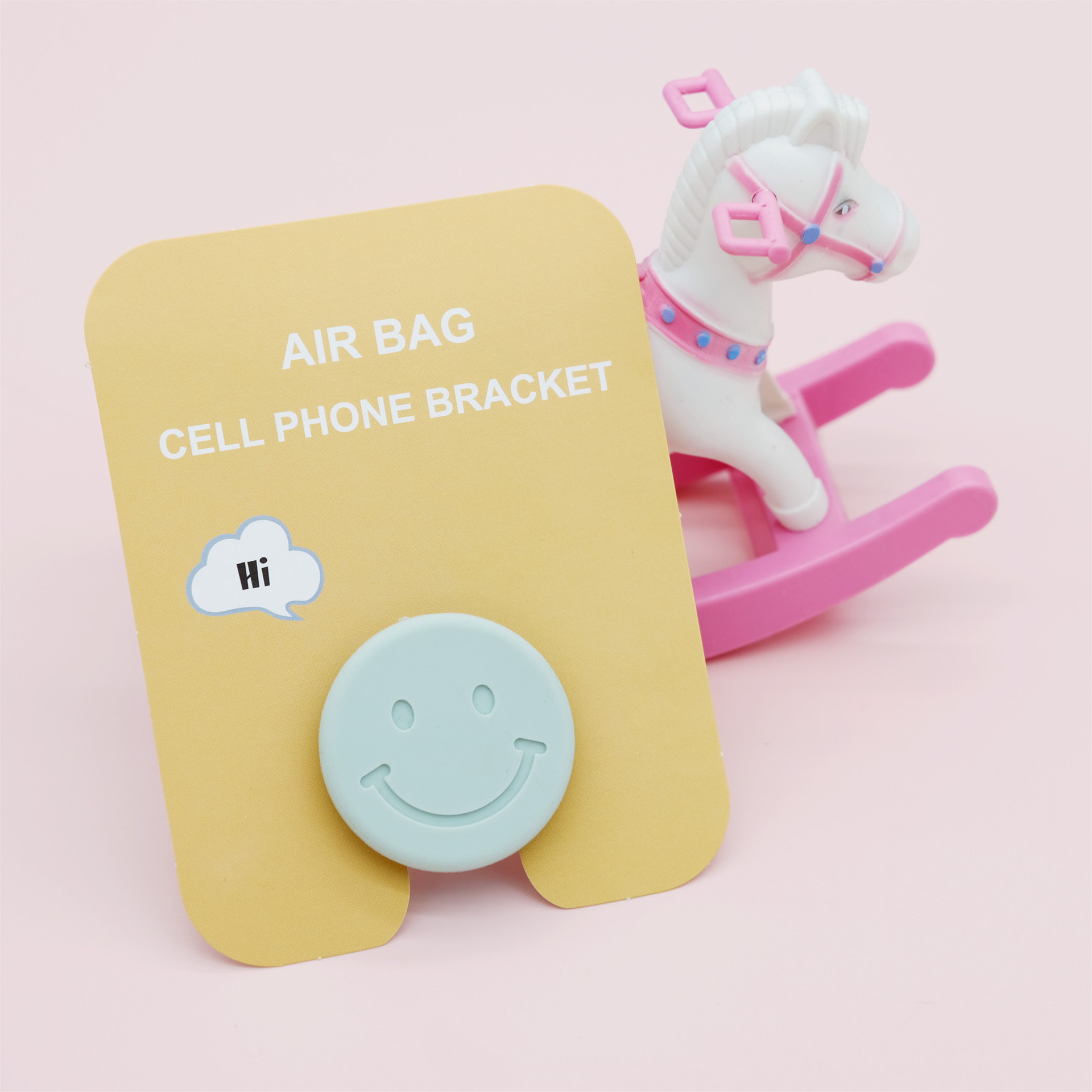 Airbag de dibujos animados soporte de teléfono móvil retráctil creativo personalizado escritorio plegable adhesivo perezoso soporte pequeño multifuncional