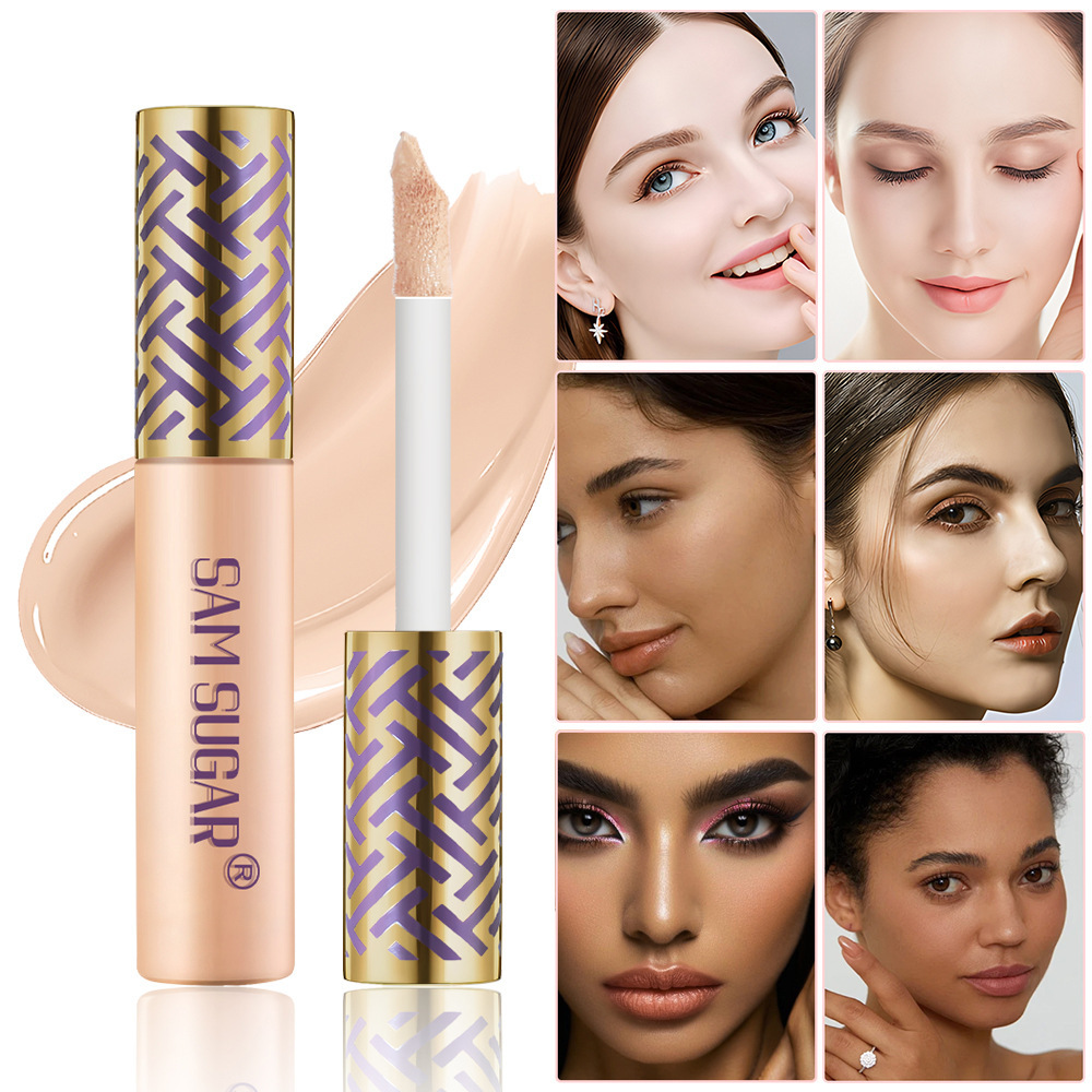 SAM SUGAR6 color concealer makeup foundation liquid is not easy to take off makeup natural brightening light moisturizing water moisturizing cross-border