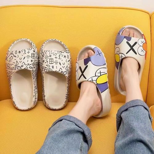 Coconut slippers for men in summer, thick-soled non-slip slippers for couples, beach slippers that feel like shit, internet celebrity outdoor flip-flops