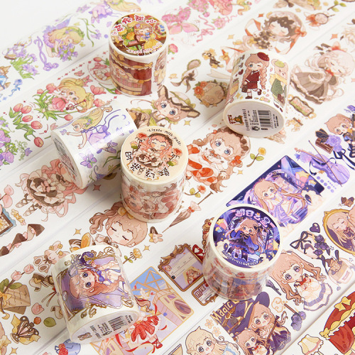 Small breast balls and washi tape, cute girly heart handbag diy collage material special oil washi tape whole roll wholesale