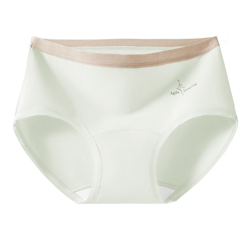 Una categoría de ropa interior de color de contraste de algodón puro entrepierna larga sin costuras, transpirable y cómoda entrepierna deportiva de algodón puro 10A entrepierna antibacteriana ropa interior de mujer