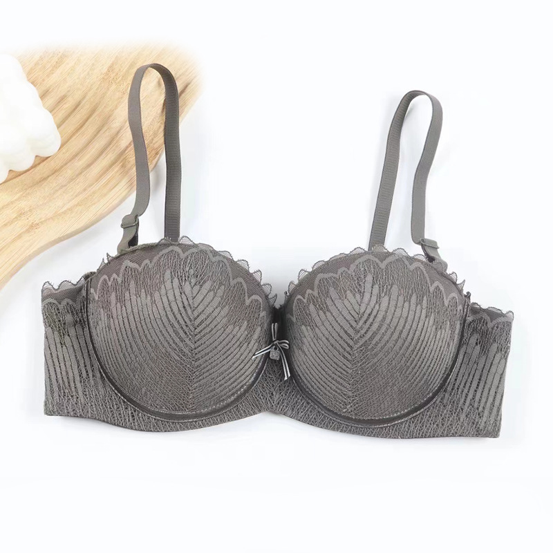 Nuevo 1 / 2 encaje mitad de taza de sostén para mujeres se reúnen en la ropa interior sexy sujetador desmontable correa de hombro image 8