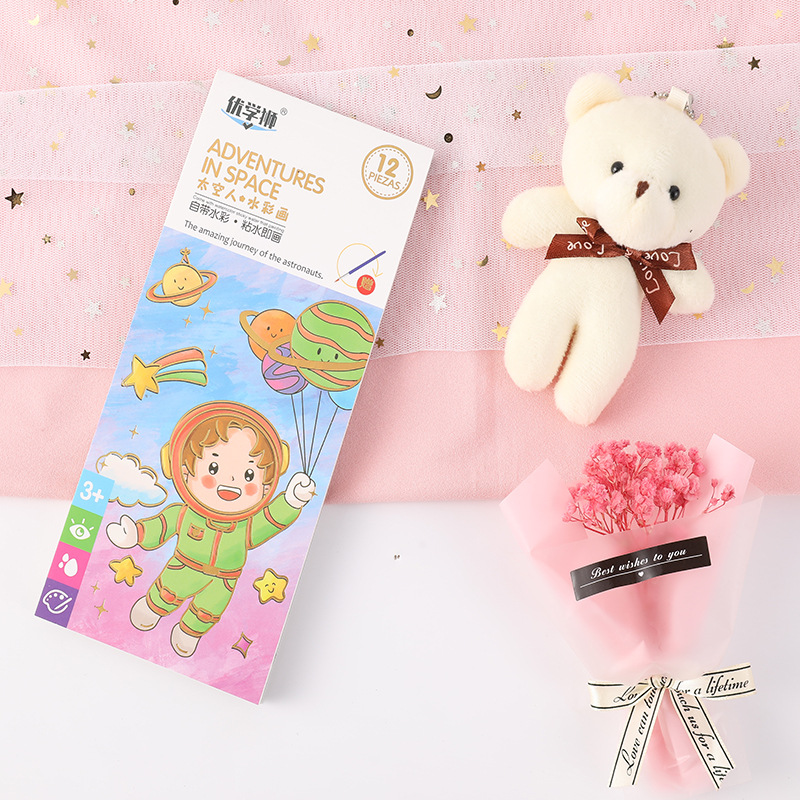 12*7cm 수채화 (우주 비행사)